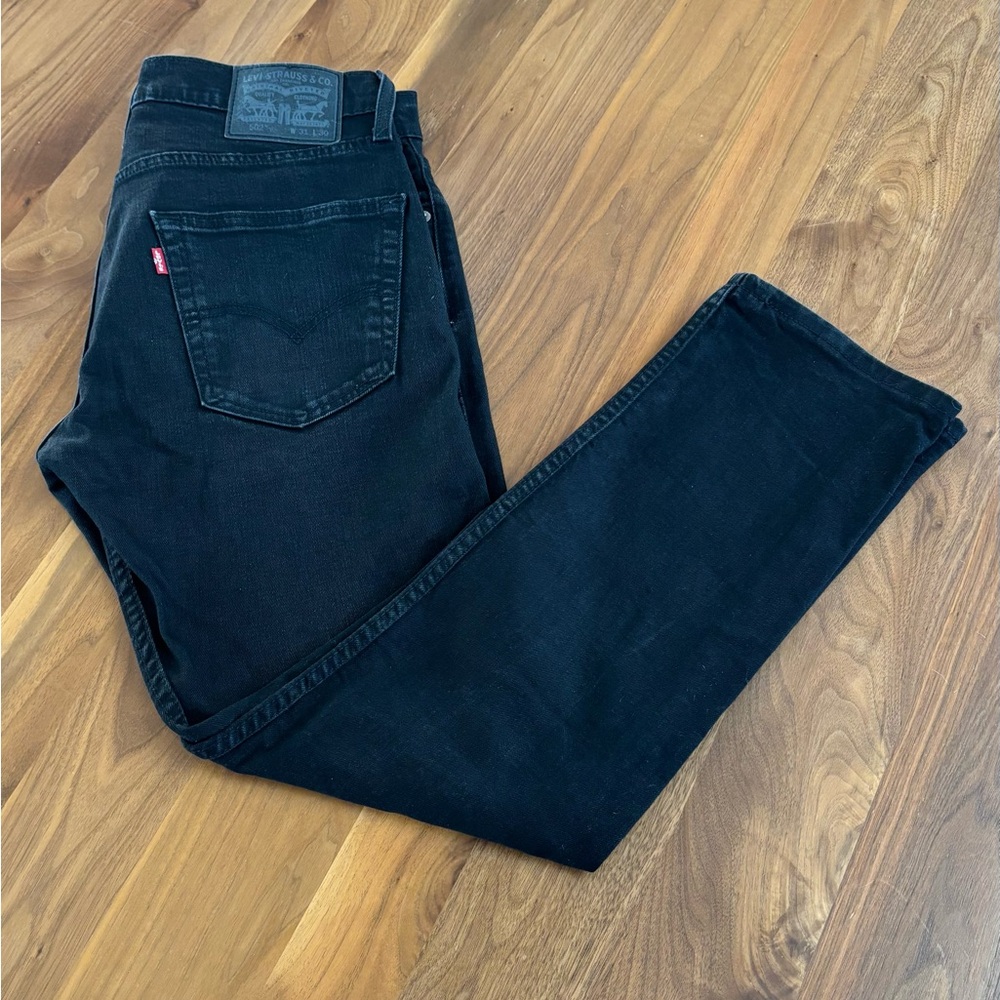 Men’s Levi 502 jeans, black, size waist 31 length 30